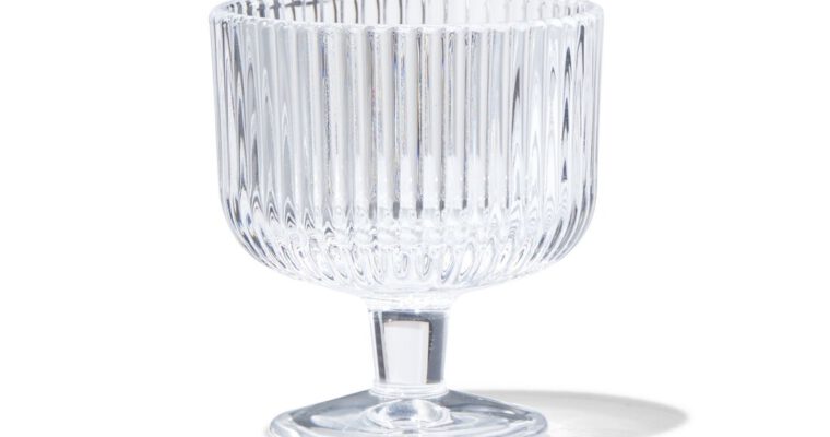 HEMA Aperitief Glas Bergen Streep Reliëf 70ml | 8720354494752