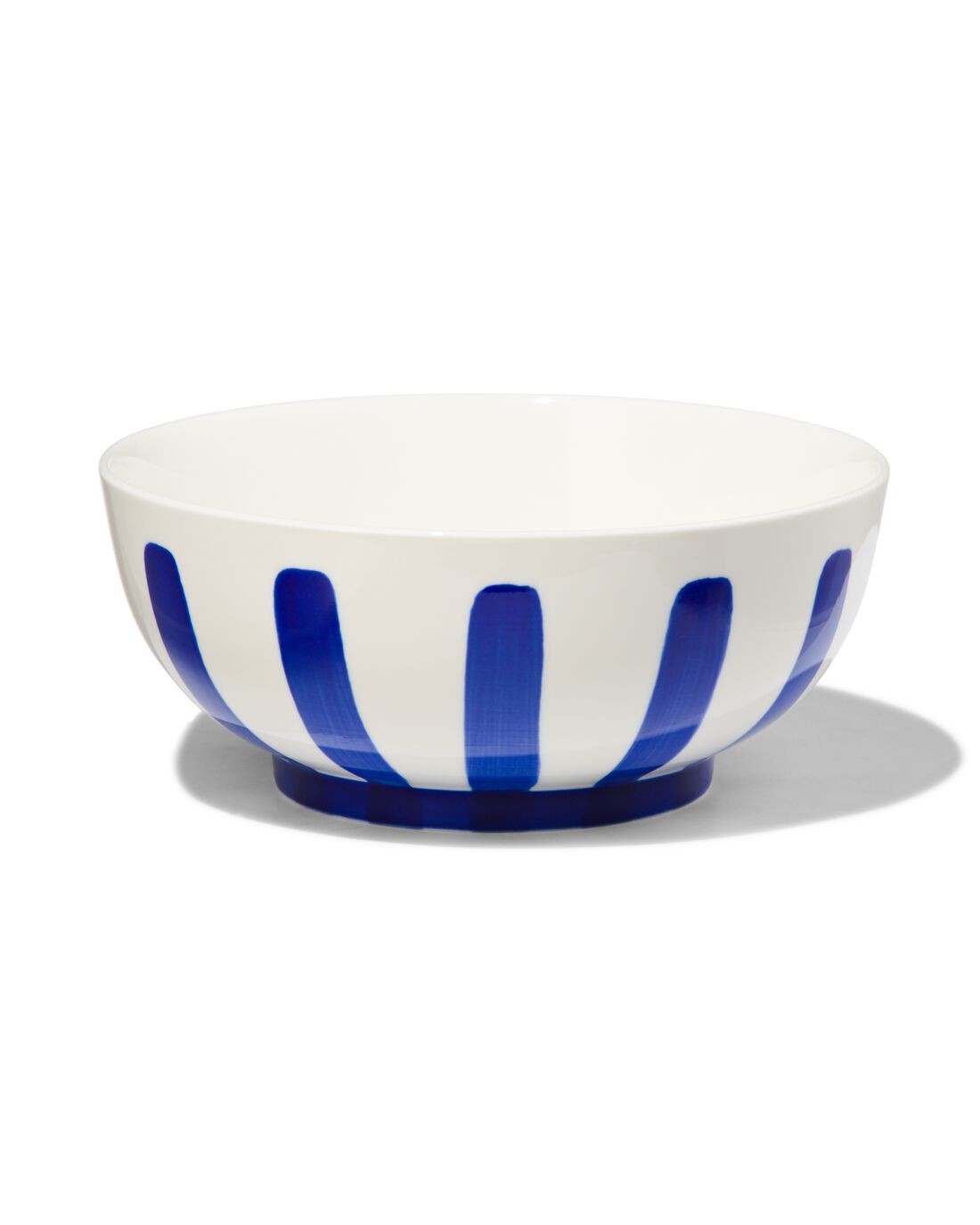 HEMA Schaaltje Ø15cm Tafelgenoten New Bone Wit Met Blauw (felblauw) | 8720354926192