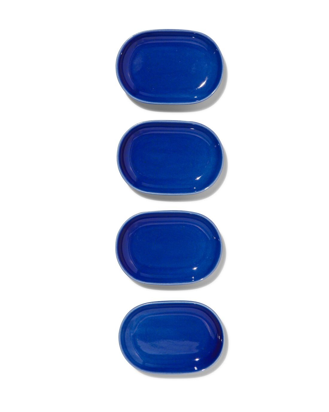 HEMA Serveerschaaltjes Ø11cm Aardewerk 4 Stuks Blauw (blauw) | 8720354590980