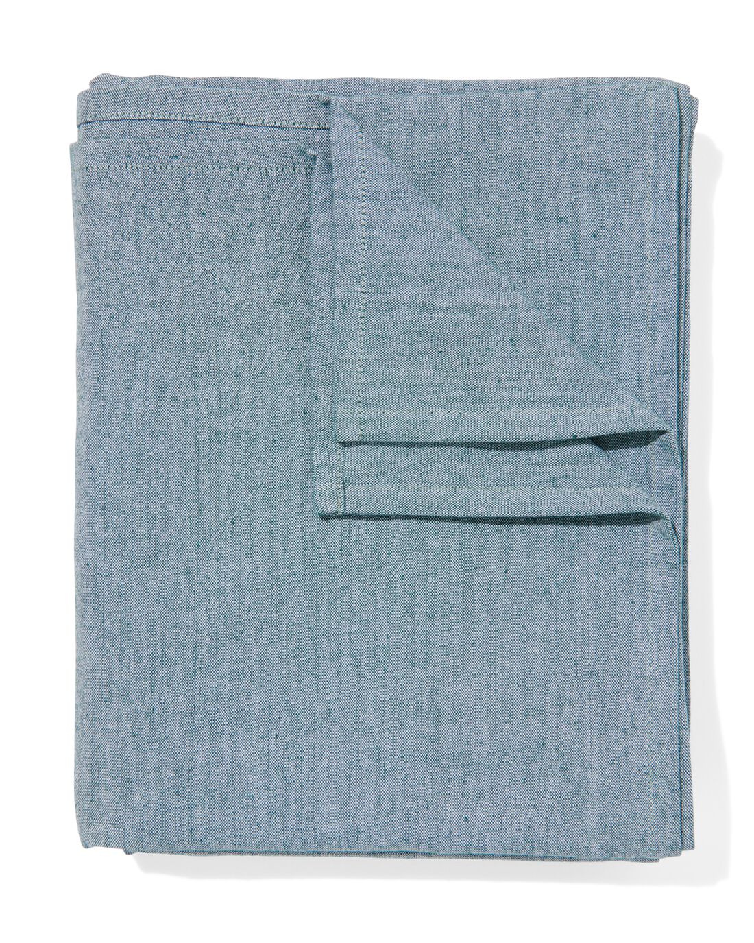 HEMA Tafelkleed 140×240 Chambray Katoen Blauwgroen (donkerblauw) | 8720354645284