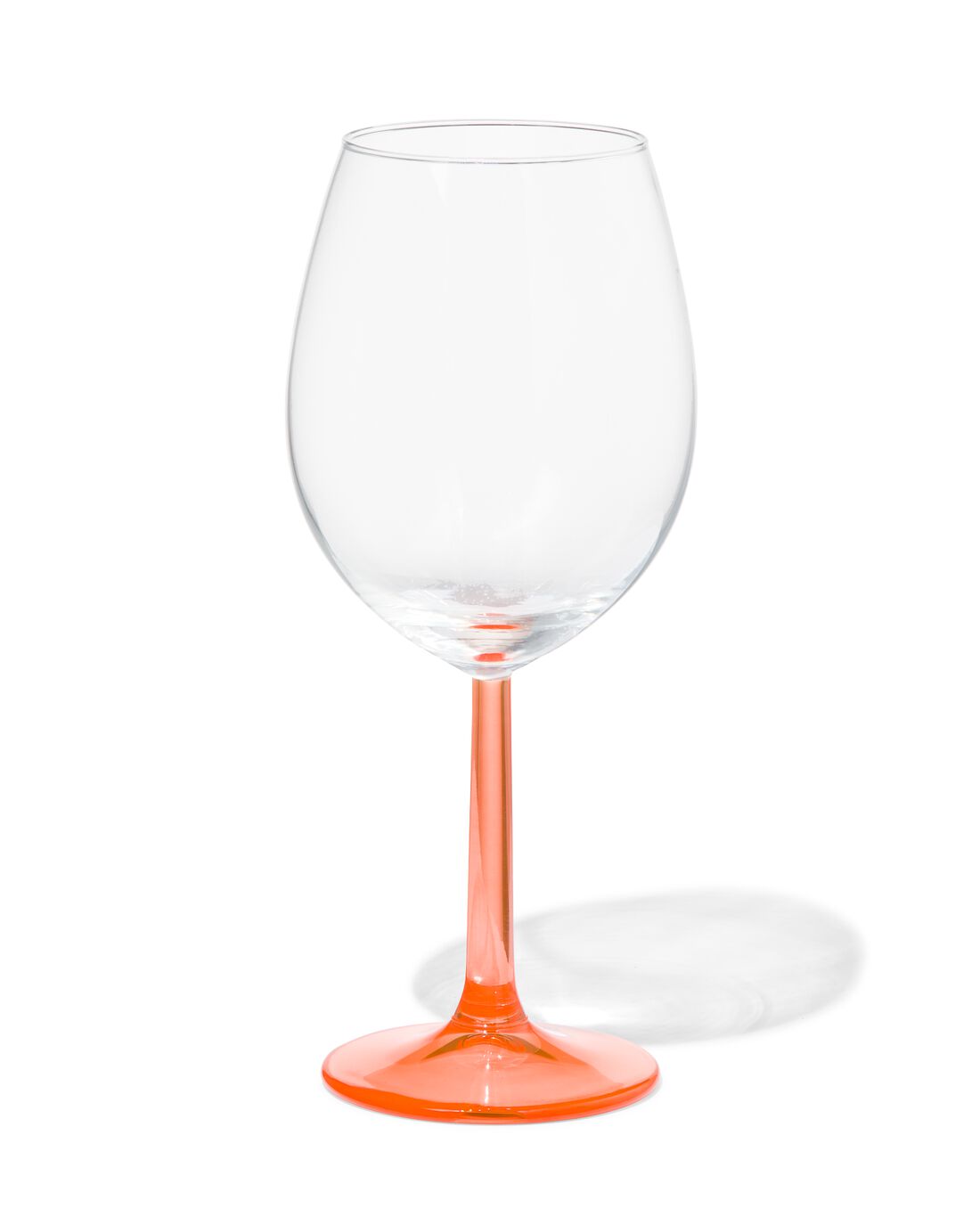 HEMA Wijnglas 430ml Tafelgenoten Glas Met Koraal (koraal) | 8720354926024