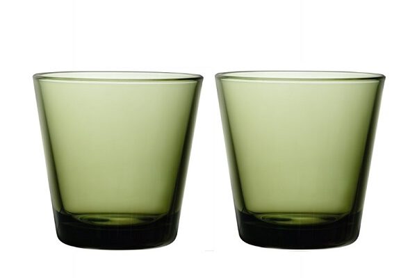 IITTALA – Kartio – Glas 0,21l mosgroen set/2 | 6411929507015