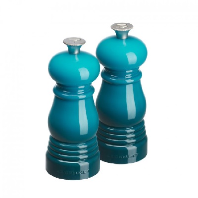 LE CREUSET – Le Moulin – Mini molens Set/2 11cm Deep Teal | 630870215732