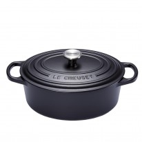 LE CREUSET – Signature – Braadpan ovaal 27cm 4,10l Mat Zwart | 024147261773