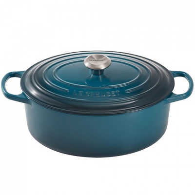 LE CREUSET – Signature – Braadpan ovaal 31cm 6,30l Deep Teal | 024147294177