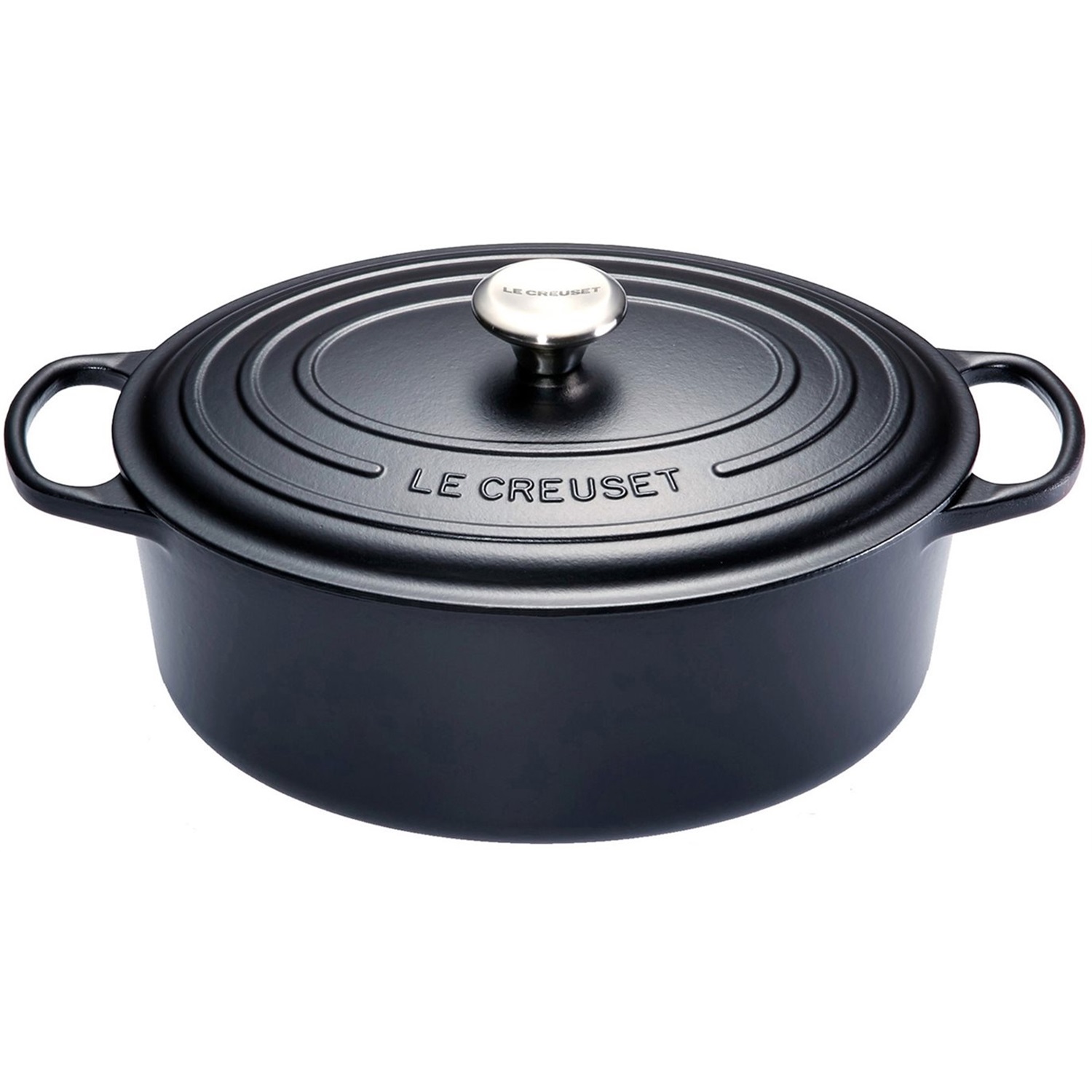 LE CREUSET – Signature – Braadpan ovaal 31cm 6,30l Mat Zwart | 024147263159