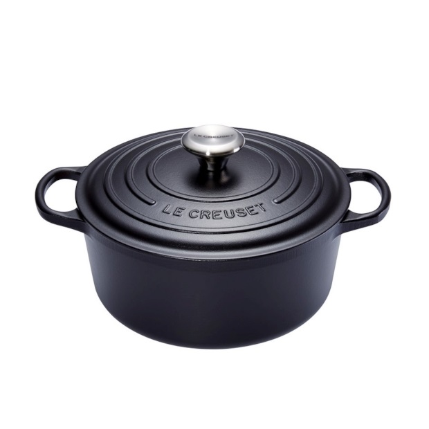 LE CREUSET – Signature – Braadpan rond 26cm 5,30l Mat Zwart | 024147260905