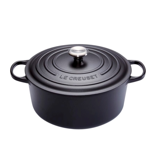 LE CREUSET – Signature – Braadpan rond 28cm 6,70l Mat Zwart | 024147260981