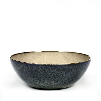 SERAX – Terres de Reves – Bowl XL 18,4cm Misty Grey/Dark Blue | 5420000740440