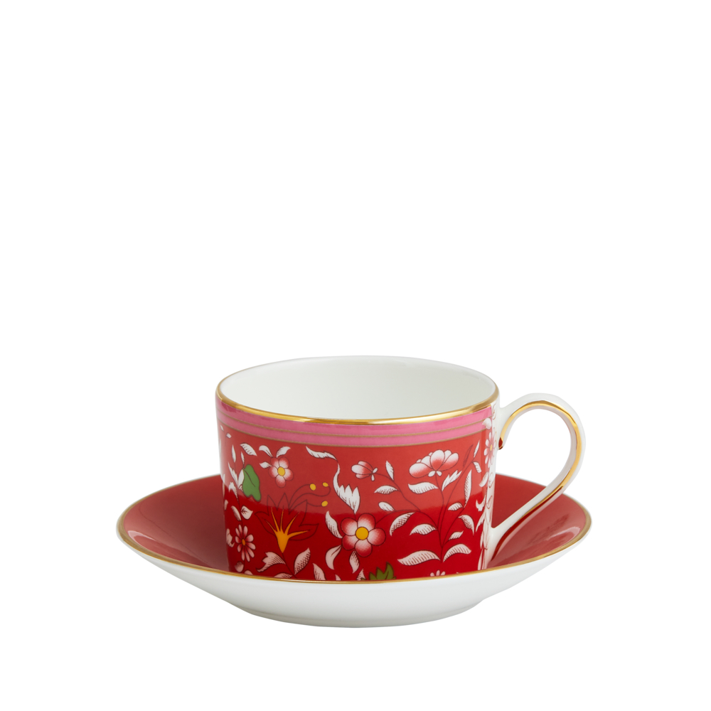 WEDGWOOD – Wonderlust – Theekop&schotel Crimson Jewel | 701587380300