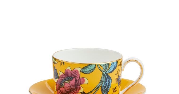 WEDGWOOD – Wonderlust – Theekop&schotel Yellow Tonquin | 701587380362