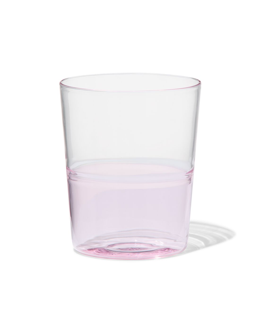 HEMA Waterglas 320ml Tafelgenoten Glas Met Roze | 8720354926543